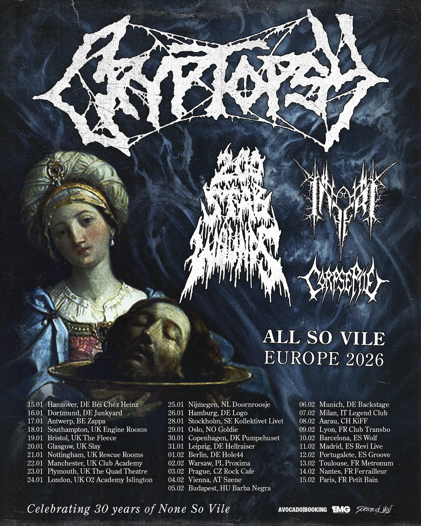 Corpse Pile Tour Poster 2026