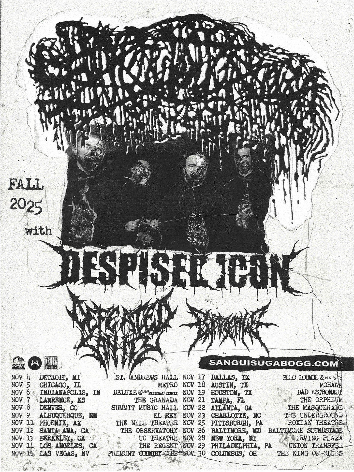 Corpse Pile Tour Poster 2025